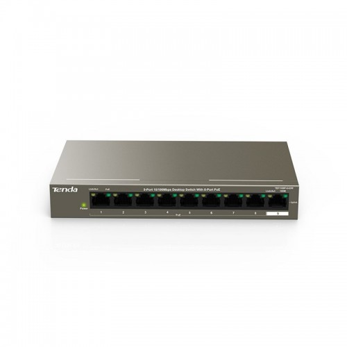 Tenda TEF1109P 9 Port (8-Port PoE) 10/100Mbps Desktop Switch (102W)