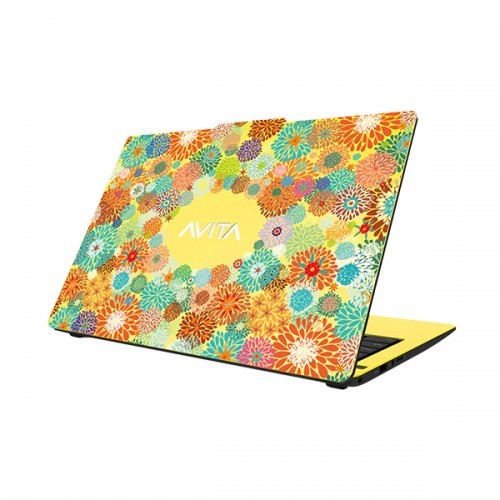 Avita Liber V14 Core i5 11th Gen 14 FHD Laptop Flowers on Yellow