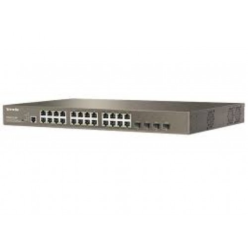 Tenda TEG3224P 24-Port 10/100/1000 Mbps + 4 Shared SFP PoE Managed Switch