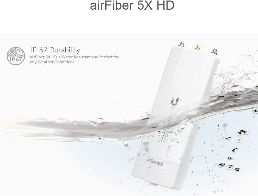 Ubiquiti AF-5XHD US (x2) 5GHz airFiber X 1Gbps Backhaul with AF-5G30-S45 (x2) 30dBi Slant 45 Antenna