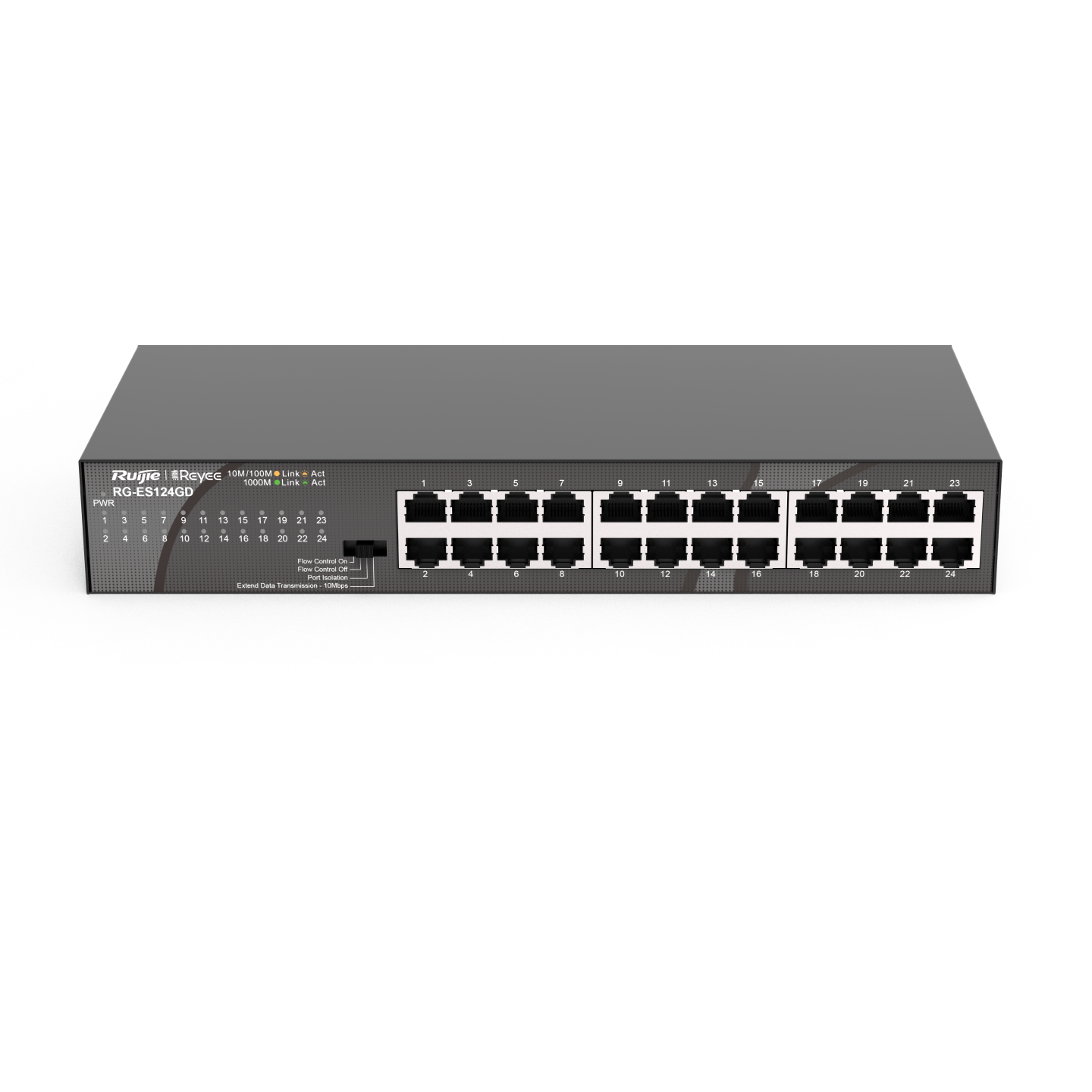 RG-ES124GD, 24-port 10/100/1000Mbps Unmanaged Switch