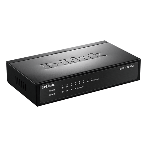 D-Link DES-1008P 8-Port Desktop Switch with 4 PoE Ports