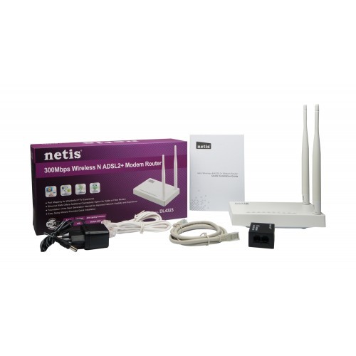 Netis DL4323 300Mbps Wireless N ADSL2 Modem Router